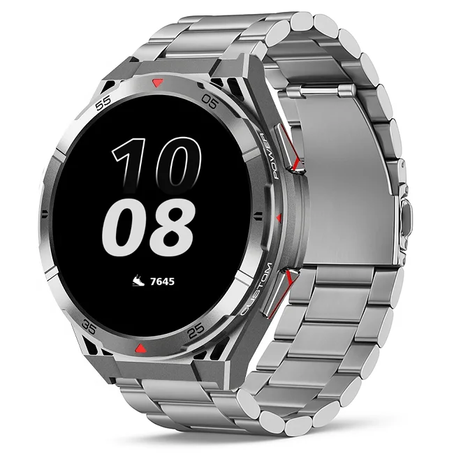 Chytré hodinky Veluxeo Fusion s GPS a bluetooth voláním šedé s ocelovým řemínkem