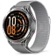 Chytré hodinky Veluxeo Fusion s GPS a bluetooth voláním šedé s milánským tahem
