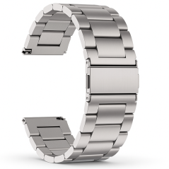 Stříbrný ocelový řemínek 22mm