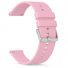 Růžový silikonový řemínek 22MM