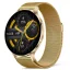 Chytré hodinky Veluxeo Ringo s bluetooth voláním zlaté s milánským tahem