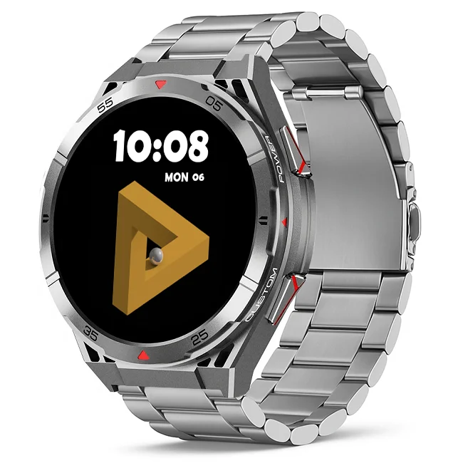Chytré hodinky Veluxeo Fusion s GPS a bluetooth voláním šedé s ocelovým řemínkem