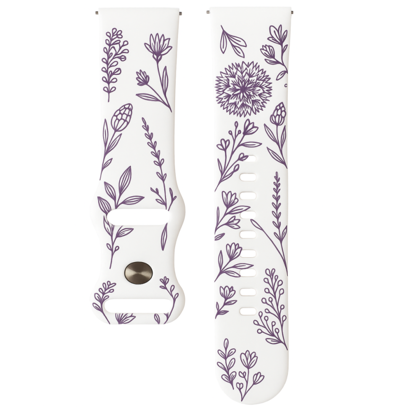 Silikonový řemínek pro Veluxeo Mono - Varianta: Bílo-fialová