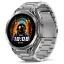Chytré hodinky Veluxeo Fusion s GPS a bluetooth voláním šedé s ocelovým řemínkem