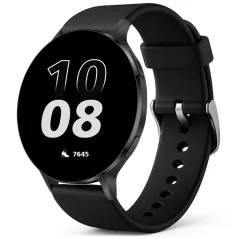 Chytré hodinky Veluxeo Ringo s bluetooth voláním černé se silikonovým řemínkem