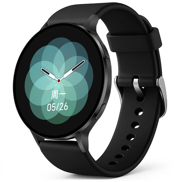 Chytré hodinky Veluxeo Ringo s bluetooth voláním černé se silikonovým řemínkem