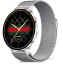 Chytré hodinky Veluxeo Ringo s bluetooth voláním stříbrné s milánským tahem