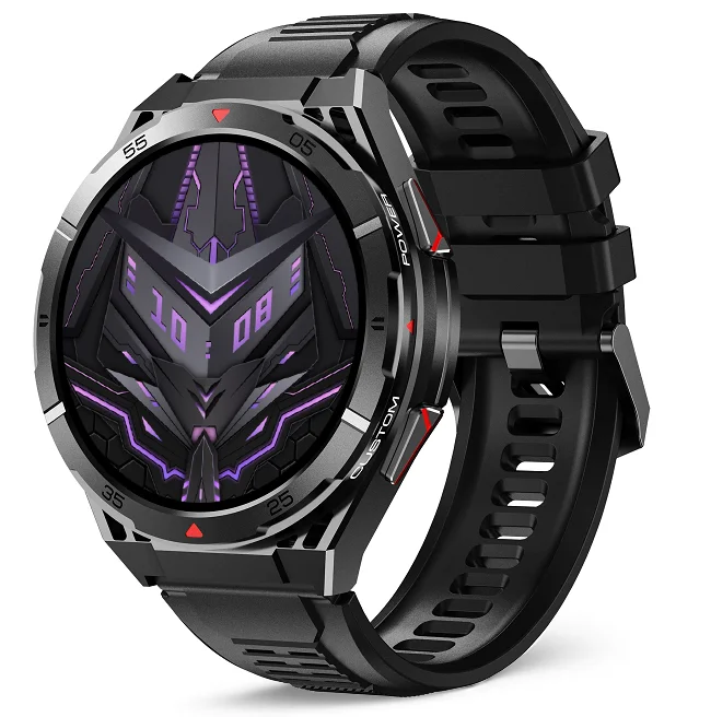 Chytré hodinky Veluxeo Fusion s GPS a bluetooth voláním černé se silikonovým řemínkem