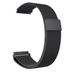 Černý kovový řemínek milánský tah 20mm