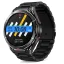 Chytré hodinky Veluxeo Fusion s GPS a bluetooth voláním černé s ocelovým řemínkem