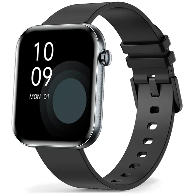 Chytré hodinky Veluxeo Mono s bluetooth voláním černé se silikonovým řemínkem