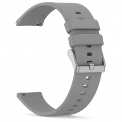 Šedý silikonový řemínek 22MM
