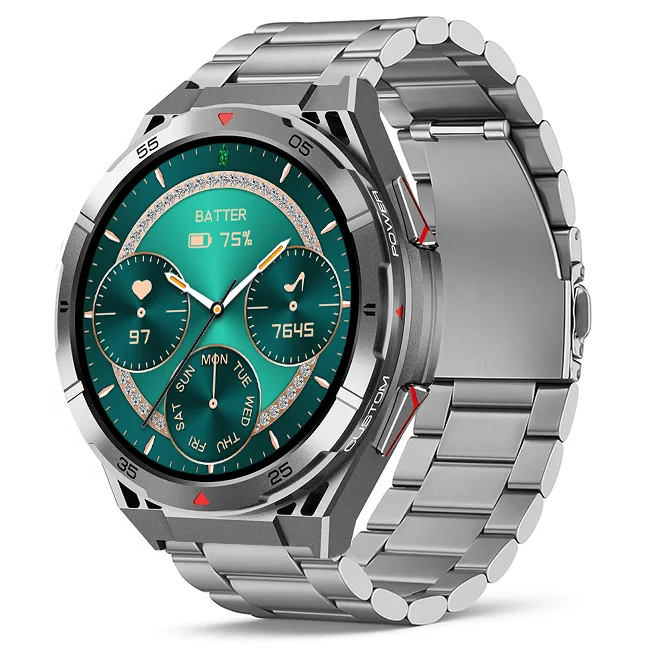Chytré hodinky Veluxeo Fusion s GPS a bluetooth voláním šedé s ocelovým řemínkem