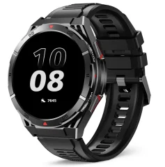 Chytré hodinky Veluxeo Fusion s GPS a bluetooth voláním černé se silikonovým řemínkem