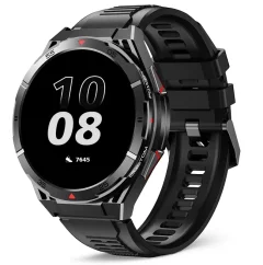 Chytré hodinky Veluxeo Fusion s GPS a bluetooth voláním černé se silikonovým řemínkem