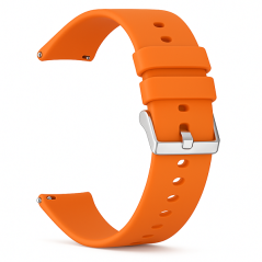 Oranžový silikonový řemínek 22MM